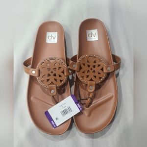 DOLCE VITA footbed sandal Pandora size 11 tan
